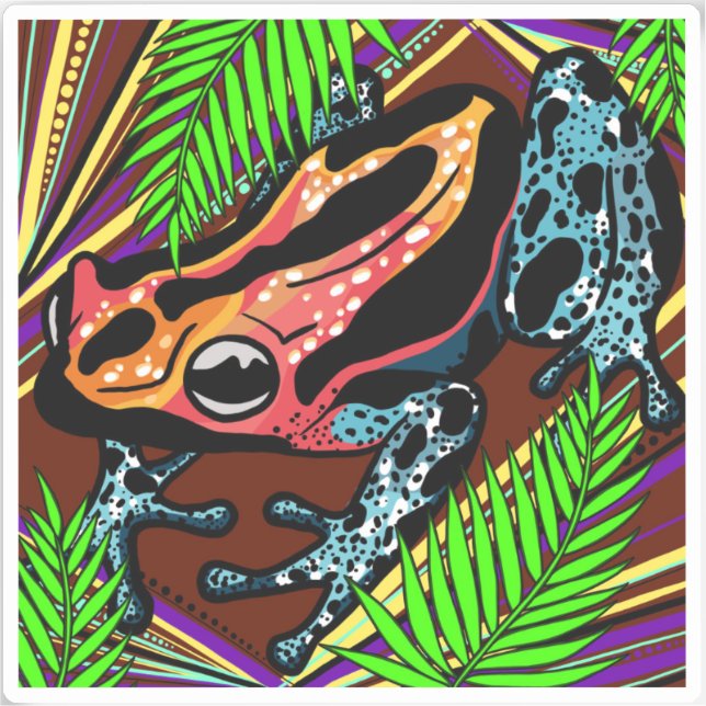 Frog Vinyl Sticker (Front)