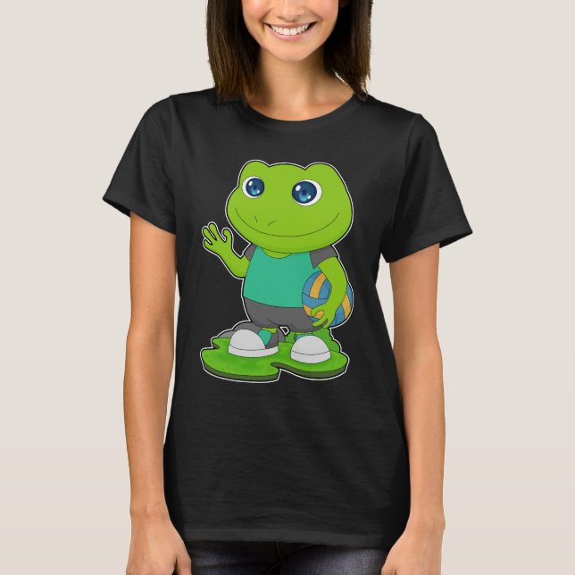 Frog Volleyball player Volleyball T-Shirt (Front)