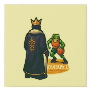 Frog vs King – Season 2: The Final Clutch Faux Canvas Print