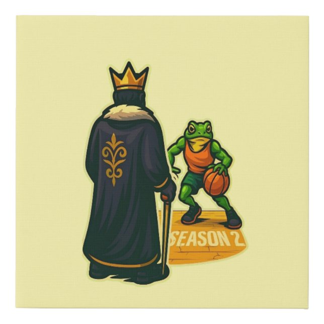 Frog vs King – Season 2: The Final Clutch Faux Canvas Print (Front)