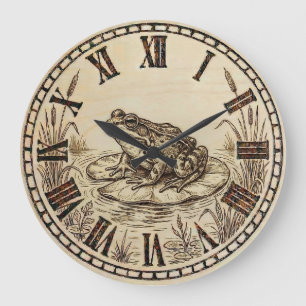Frog Wall Clock - Serene Pond Decor