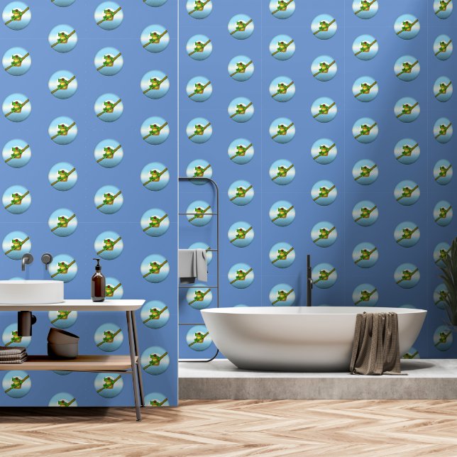 Frog  wallpaper  (Bathroom)