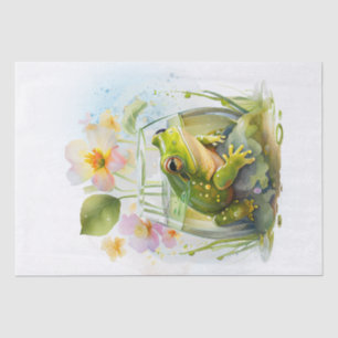 Frog Watercolor Tissue Paper