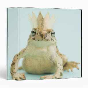 Frog wearing crown binder