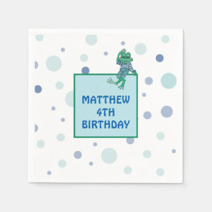 Frog Wearing Jeans Paper Napkins