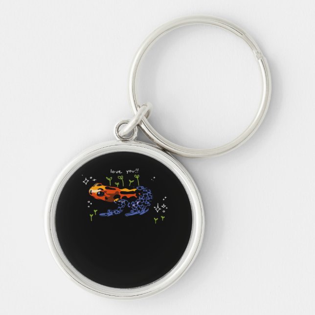 Frog Who Loves You Simple Classic Style Keychain (Front)