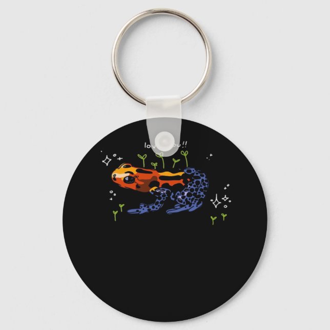 Frog Who Loves You Simple Classic Style Keychain (Front)