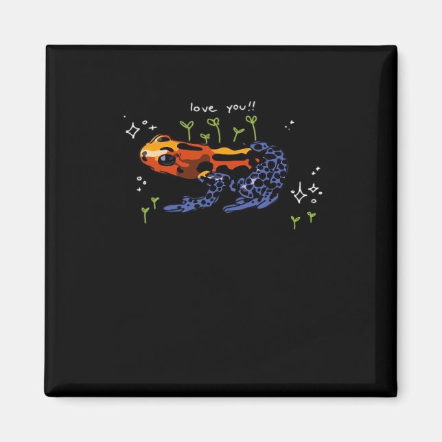 Frog Who Loves You Simple Classic Style Magnet (Front)