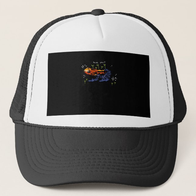 Frog Who Loves You Simple Classic Style Trucker Hat (Front)