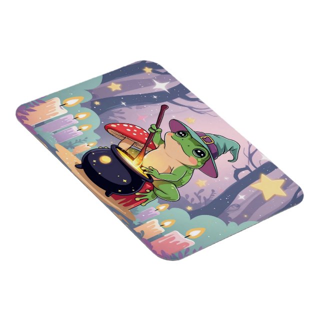 Frog Witch Magnet – Cute Potion Frog  (Right Side)