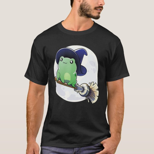 Frog Witch Shirt - Funny Toad Witch Halloween Cost (Front)
