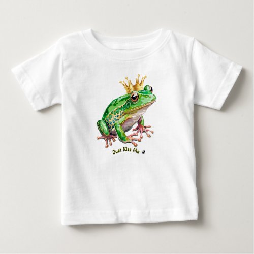 Frog with a crown baby T_Shirt