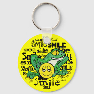 Frog with a Smile Keychain