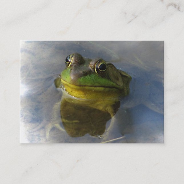 Frog with Attitude ATC Business Card (Front)