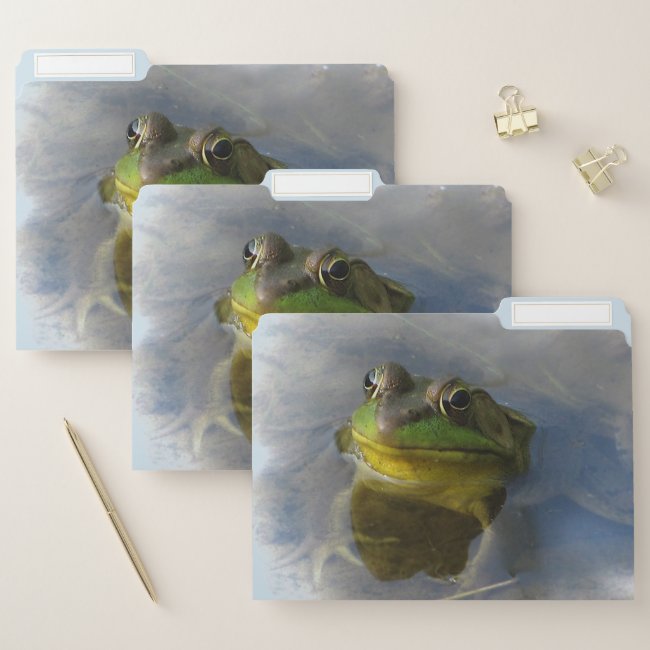 Frog with Attitude File Folder Set