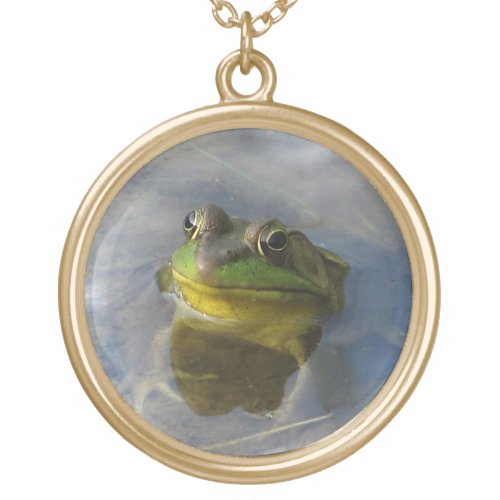 Frog with Attitude Gold Plated Necklace