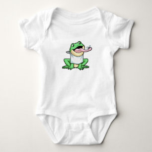 Frog with Beetle Baby Bodysuit