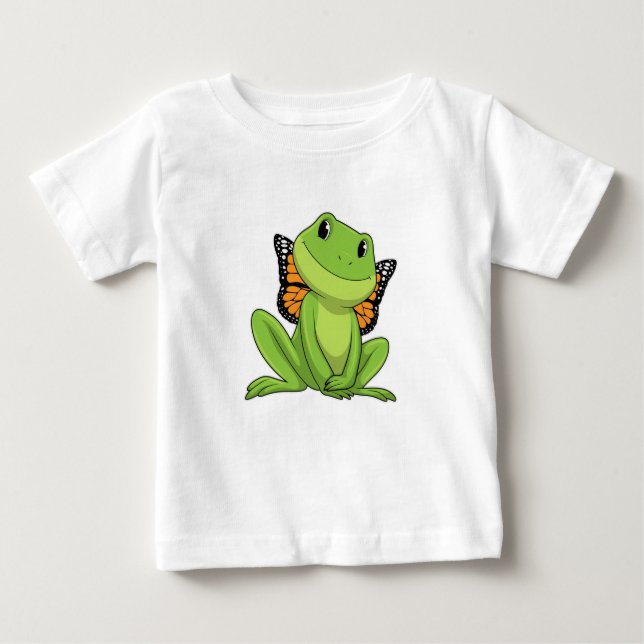 Frog with Butterfly Baby T-Shirt (Front)