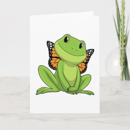 Frog with Butterfly Card