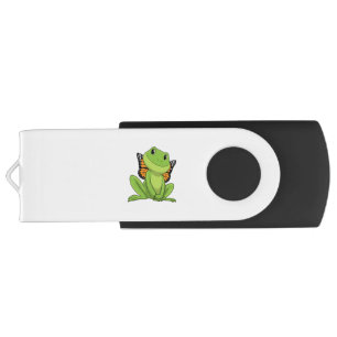 Frog with Butterfly Flash Drive