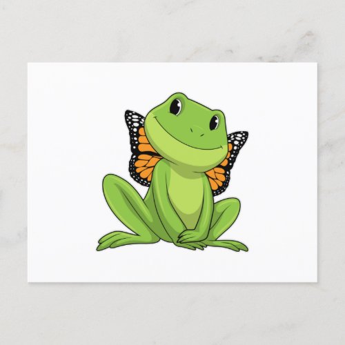 Frog with Butterfly Postcard