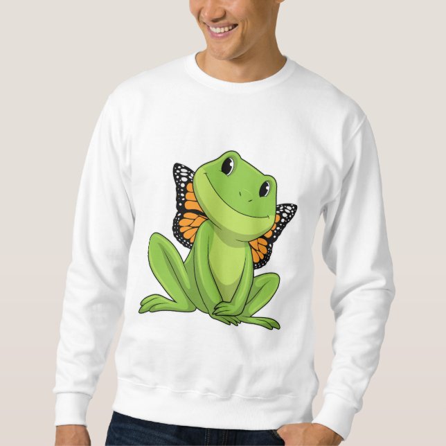 Frog with Butterfly Sweatshirt (Front)