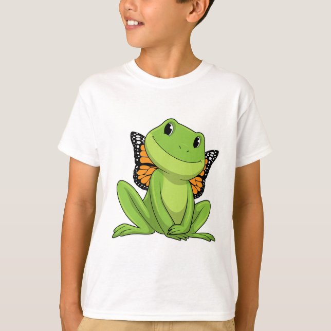 Frog with Butterfly T-Shirt (Front)