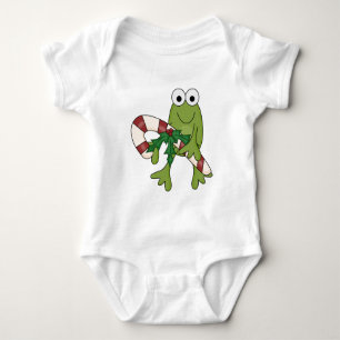 Frog With Candy Canes Tshirts and Gifts