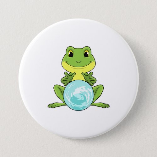 Frog with Crystal ball Button