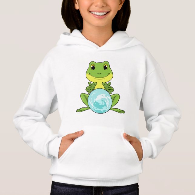 Frog with Crystal ball Hoodie (Front)