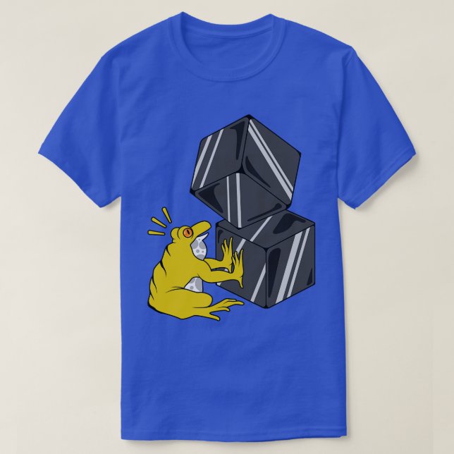 Frog with Cubes T-Shirt (Design Front)