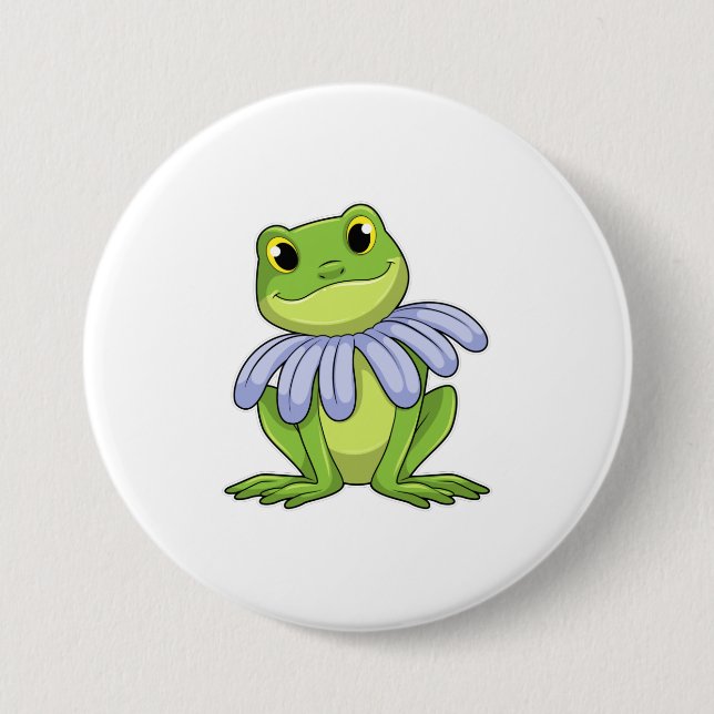 Frog with Daisy Button (Front)