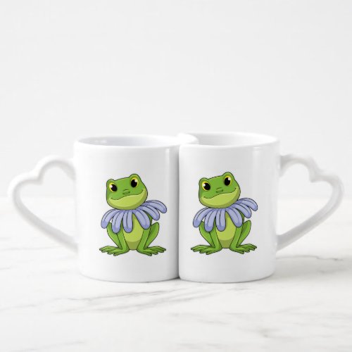 Frog with Daisy Coffee Mug Set