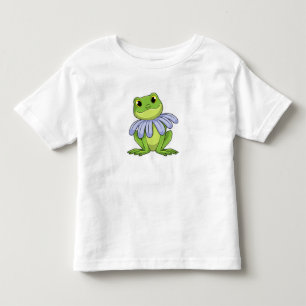 Frog with Daisy Toddler T-shirt