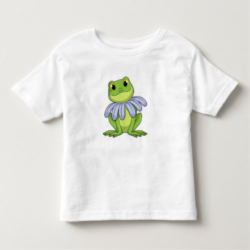 Frog with Daisy Toddler T_shirt