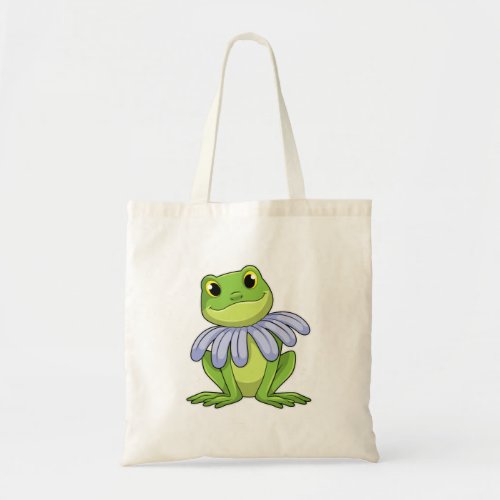 Frog with Daisy Tote Bag