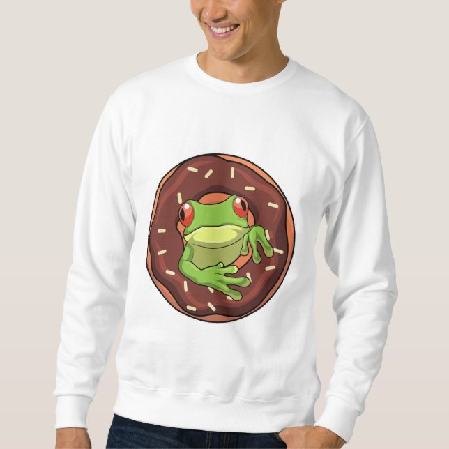 Frog with Donut Sweatshirt (Front)