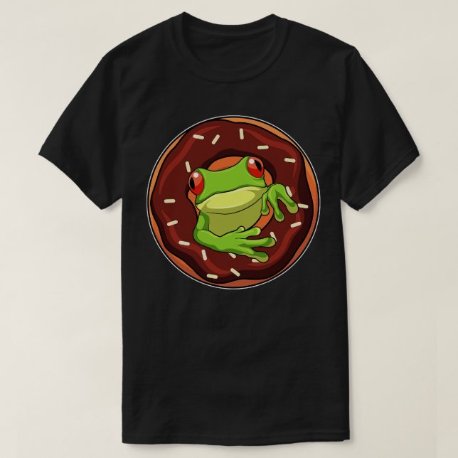 Frog with Donut T-Shirt (Design Front)
