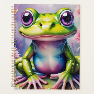 Frog With Flower Digital Art Planner