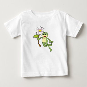 Frog with Flower.PNG Baby T-Shirt