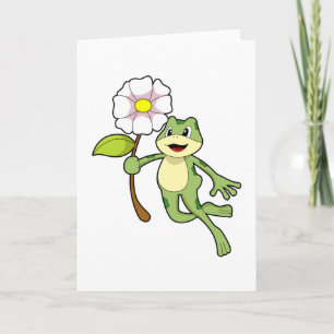 Frog with Flower.PNG Card