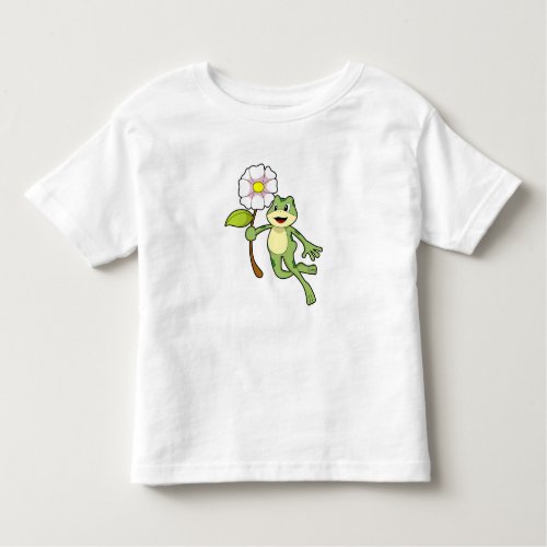 Frog with FlowerPNG Toddler T_shirt