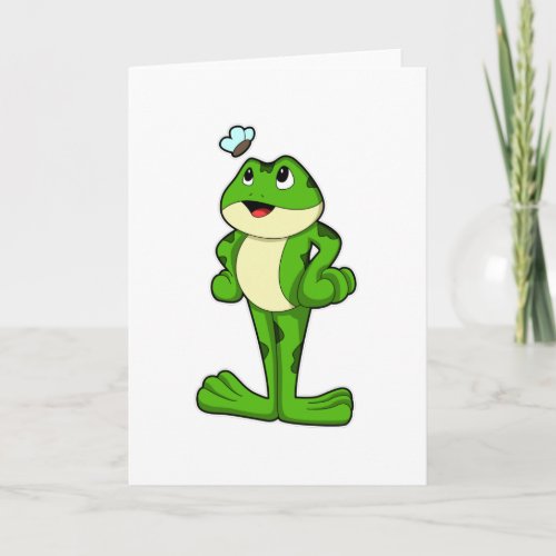 Frog with Fly Card