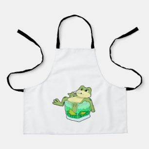 Frog with Glass of Juice Apron