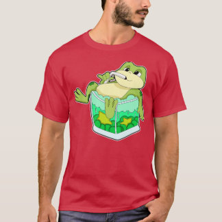 Frog With Glass Of Juice T-Shirt