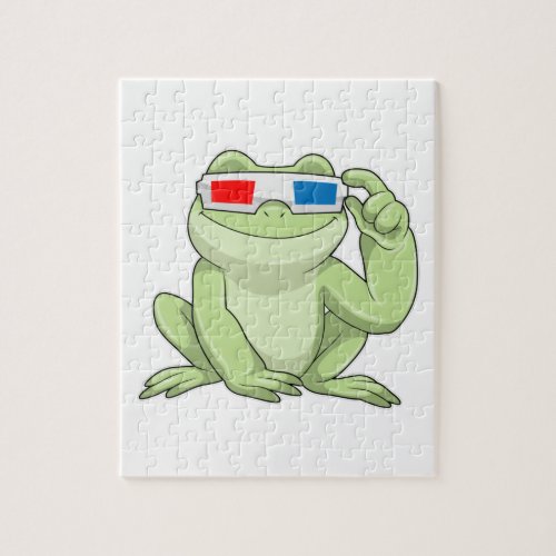 Frog with Glasses Jigsaw Puzzle