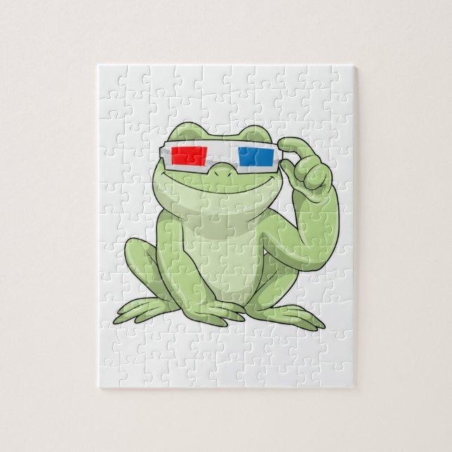 Frog with Glasses Jigsaw Puzzle (Vertical)