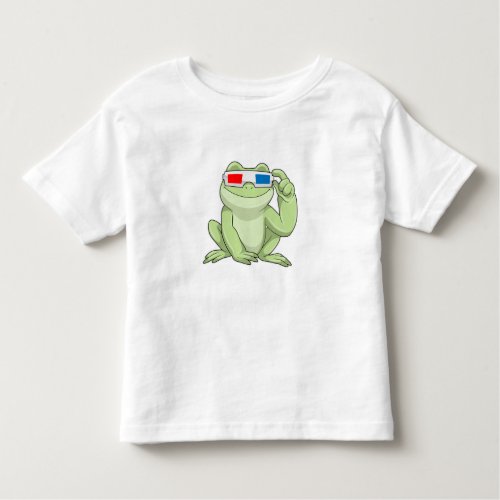 Frog with Glasses Toddler T_shirt