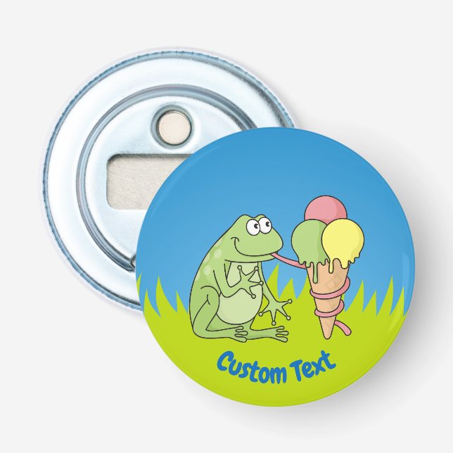 Frog with Icecream Bottle Opener (Front)