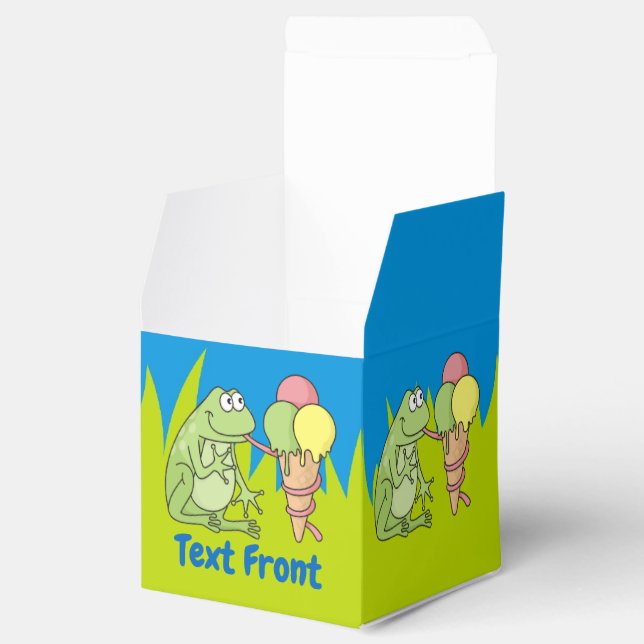 Frog with Icecream Favor Box (Opened)